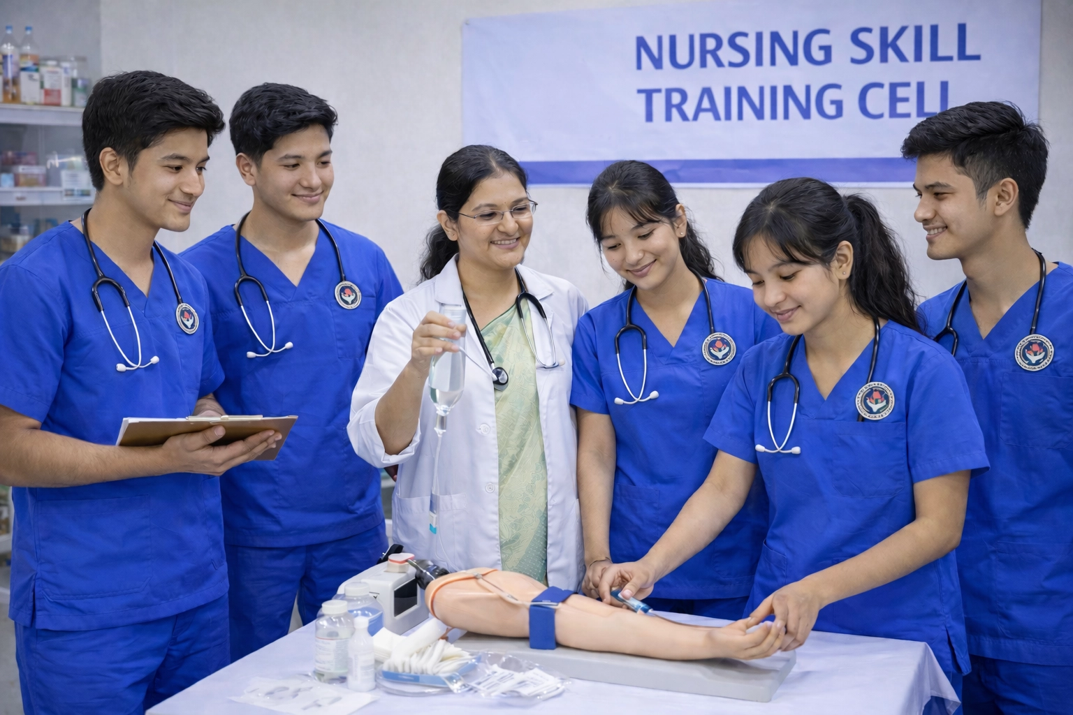 Livingstone Foundation College of Nursing training cell and students